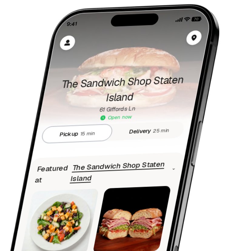 The Sandwich Shop Staten Island app preview
