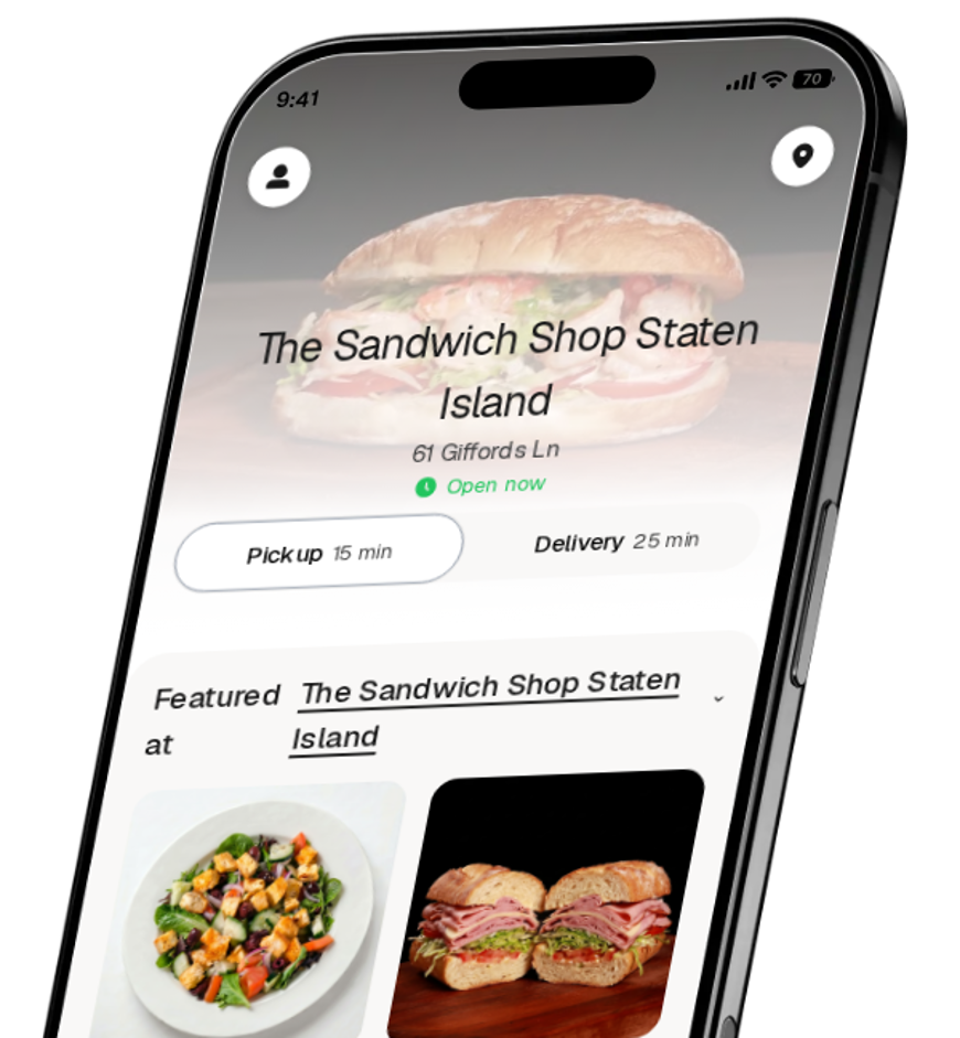 The Sandwich Shop Staten Island app preview