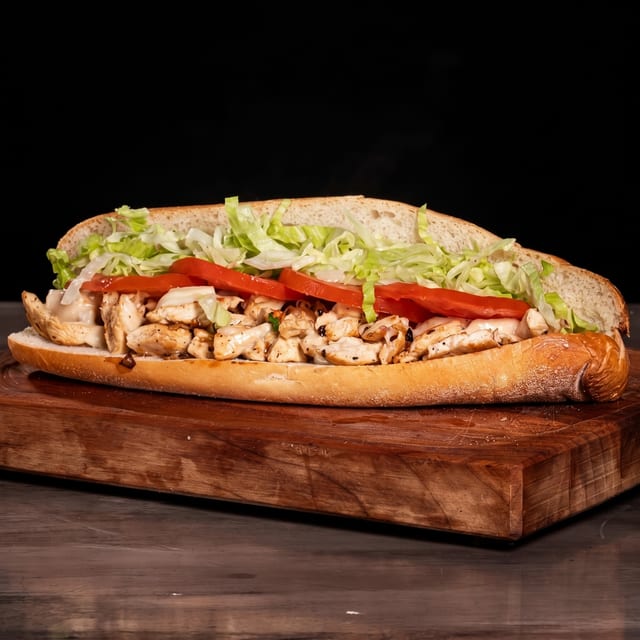 Chicken Cheesesteak Hoagie.